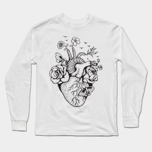 heat anatomical floral Long Sleeve T-Shirt